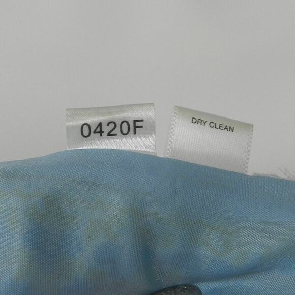 Ann Taylor Halter Midi Dress Sz 8 Petite Blue Green Paisley Floral Stripe Retro - Picture 10 of 13